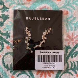 🆕 BaubleBar Farah Earrings Ear Crawlers Gold NWT
